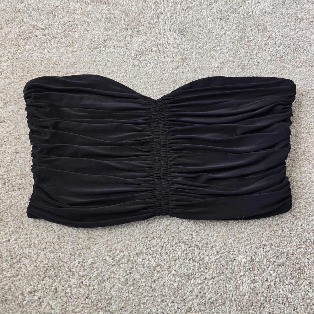 NWT Express Black Strapless Tube Top Sz Large